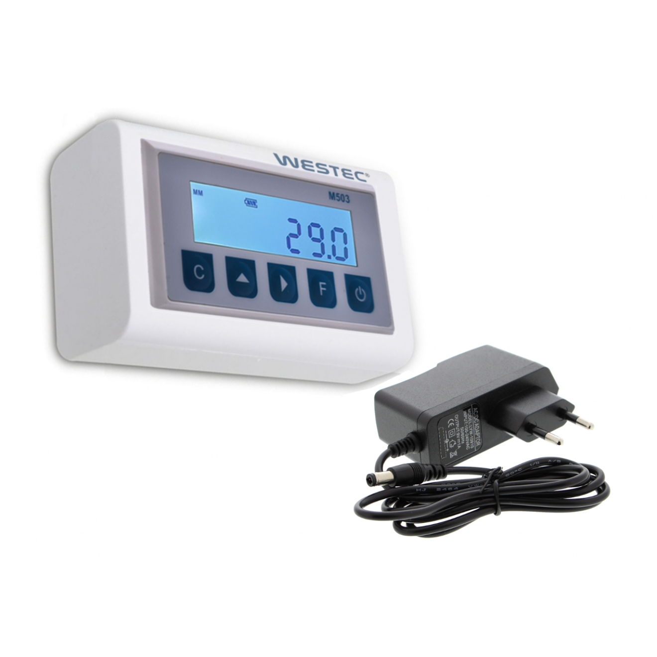 Digitale 1 Achsen Positionsanzeige Universal Westec WPA M503 mit Magnetband und Sensor im Vollgehäuse