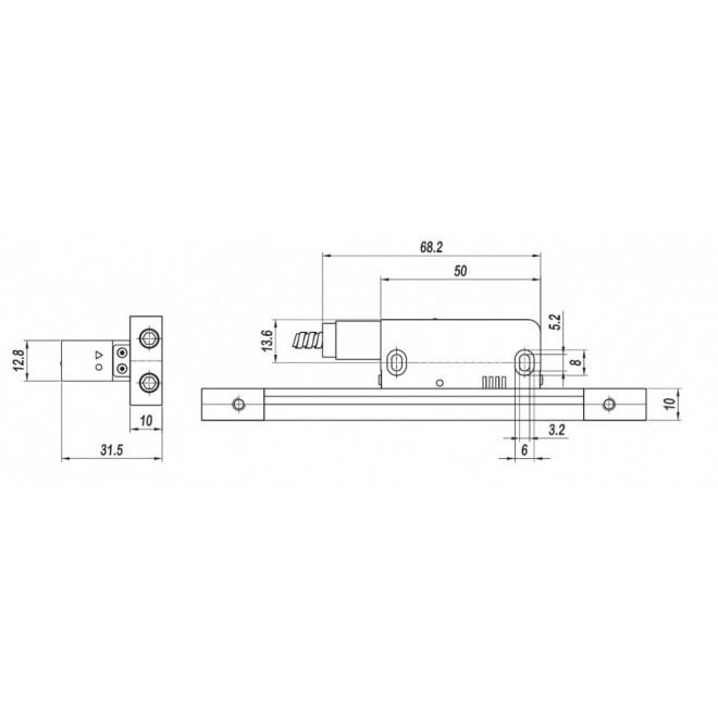 Magnetband-Messleiste Westec WMA 350 - 500 mm
