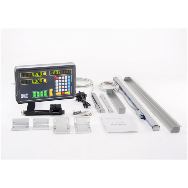 Digitale 2 Achsen Positionsanzeige Fräsmaschine Set Westec WPA D502M