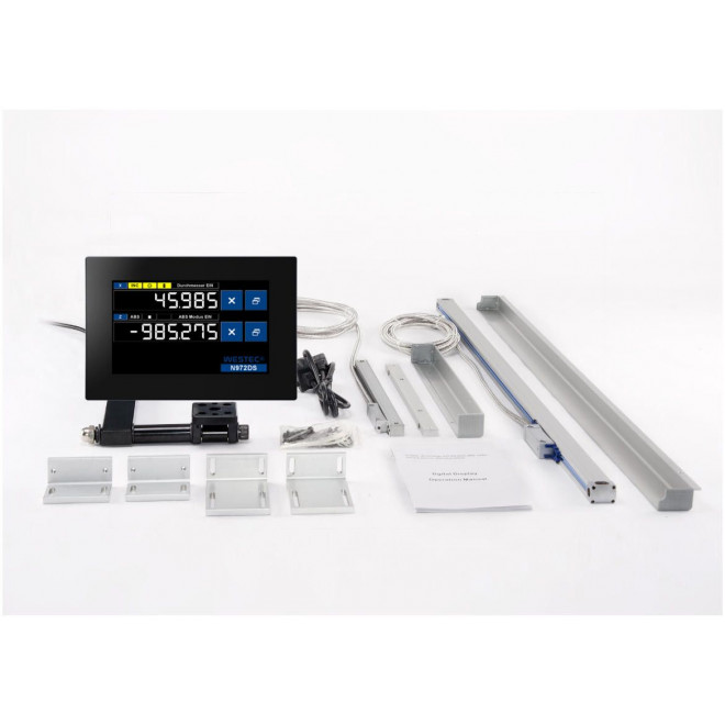 Digitale 2 Achsen Positionsanzeige Fräsmaschine Set Westec WPA N902FB