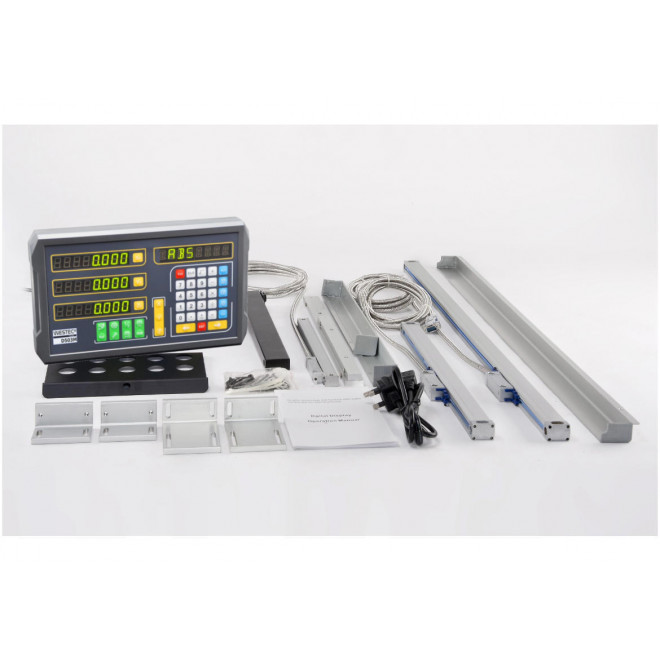 Digitale 3 Achsen Positionsanzeige Fräsmaschine Set Westec WPA D503M