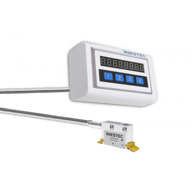 Digitale 1 Achsen Positionsanzeige Drehmaschine Fräsmaschine Universal Magnetbandsensor - Set Westec WPA E101V