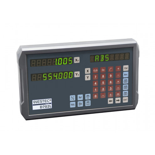 Digitale 2 Achsen Positionsanzeige Drehmaschine Westec WPA D702L