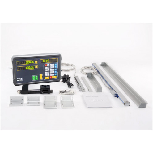 Digitale 2 Achsen Positionsanzeige Drehmaschine Set Westec WPA D502L