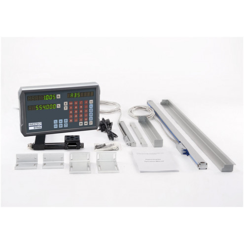 Digitale 2 Achsen Positionsanzeige Drehmaschine Set Westec WPA D702L